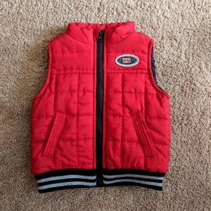 NWOT Baby Red Puffer Vest 6-9 Months